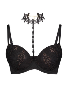 Biustonosz Sapph Savage Push Up Black Gold
