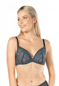 Biustonosz Nipplex Daniela Push Up Lazurowy