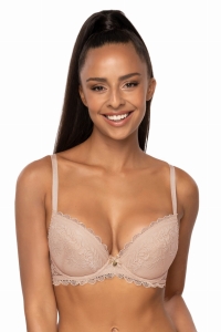 Biustonosz Mat Estelle Plunge Push Up Cielisty 