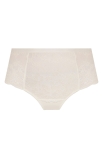 Figi koronkowe z wysokim stanem ivory – majtki ślubne kość słoniowa