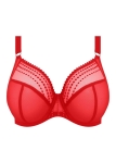 Konstrukcja czerwonego biustonosza soft plunge – wsparcie i styl