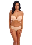 Biustonosz strapless cielisty multiway – usztywniany stanik z odpinanymi ramiączkami