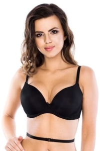 Biustonosz Mediolano Multi 11011 Push Up Czarny 