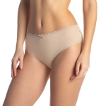 Cieliste figi bawełniane Lama L-4000BI-06 Bikini – przód na modelce.