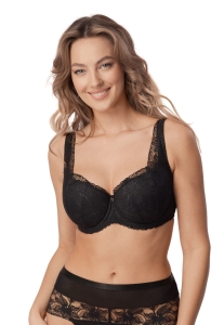 Biustonosz Mefemi Laura Half Cup BF26 Czarny
