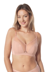 Biustonosz Mefemi Angela Bez Fiszbin BD60 Beżowy