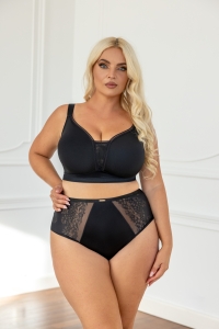 Biustonosz Kris Line Noa Soft Pro Comfort Bez Fiszbin Black