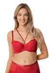 Biustonosz Mefemi Rosalia Push Up BP21 Czerwony
