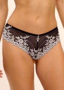 Majtki Tanga Wacoal Embrance Lace WA848191BLK Czarne