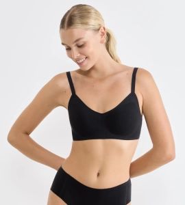 Biustonosz Sloggi Zero Feel Pure Soft Czarny
