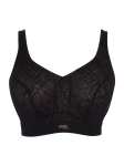 Czarny biustonosz sportowy Panache Sport Endurance 5022F.