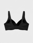 Czarny biustonosz Jelly Bra Comfort bez fiszbin – tył produktowy.