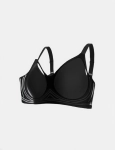 Konstrukcja czarnego biustonosza Jelly Bra Comfort – widok techniczny.