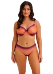 Górna część bikini Fantasie Paros Coast Sunset Glow – pełny widok z przodu na modelce.