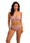 Zestaw bielizny Wacoal Vivid Attraction Woodrose – bralette i majtki na modelce.