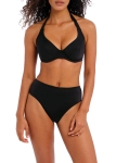 Figi Kąpielowe Freya Jewel Cove Plain Black High Waist AS7236PLK