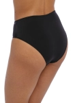 Czarne figi kąpielowe Freya Swim Jewel Cove z wysokim stanem – widok z boku.
