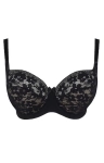 Czarny biustonosz balkonette Panache Celeste 11405 Black – widok produktowy na płasko.