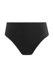 Czarne marszczone figi kąpielowe Fantasie Ottawa Deep Gathered FS6363 Black – widok produktowy na płasko.