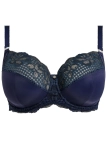 Granatowy biustonosz z fiszbinami Fantasie Reflect Side Support FL101801 – widok na płasko.