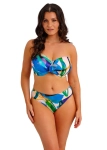 Tropikalne bikini Fantasie Molokai Shores Mid Rise – modelka w komplecie z biustonoszem bandeau.