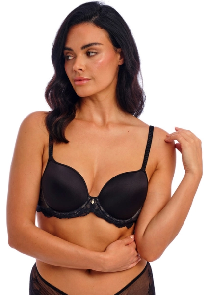 Czarny biustonosz usztywniany Wacoal Vivid Attraction WA853384BLK – przód