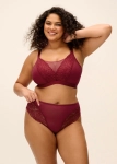 Majtki Elomi Tiernie Tibetan Red w zestawie z biustonoszem