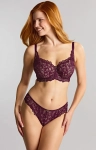 Śliwkowy biustonosz Panache Allure Full Cup z majtkami