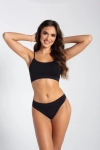 Przód bezszwowych stringów czarnych Gatta Bodywear Mini String Nini