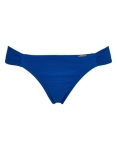 Granatowe majtki od bikini o kroju z niskim stanem.