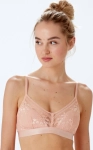 Biustonosz Pretty Polly Botanical Lace Bez Fiszbin Blush